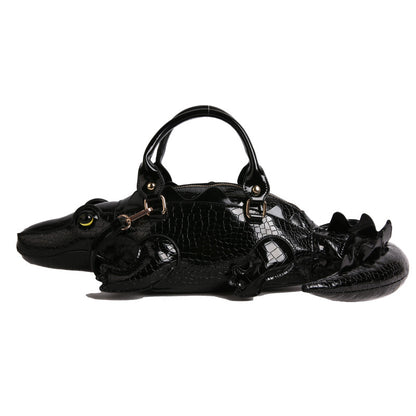 Crocodile Embossed Crossbody Bag