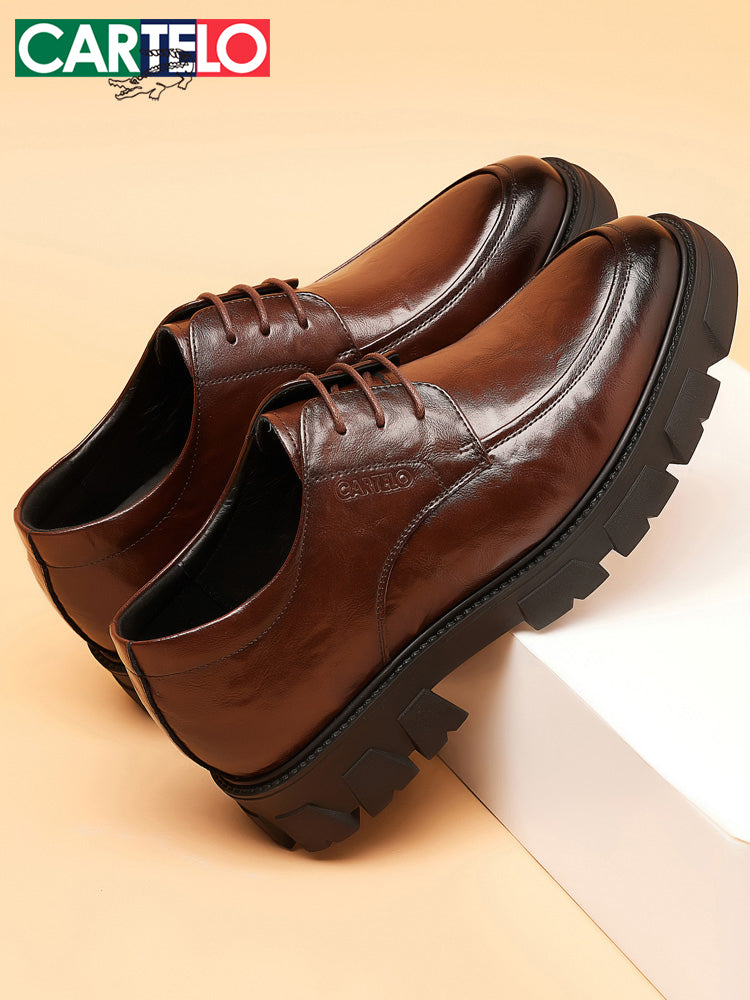 Crocodile Genuine Leather Men's Derby Shoes