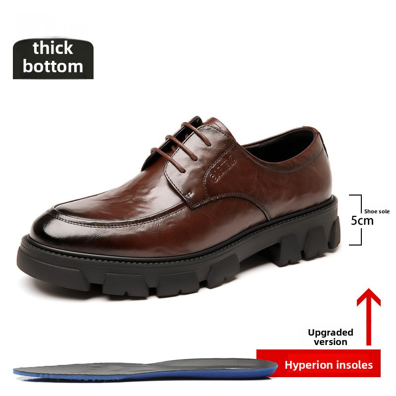 Crocodile Genuine Leather Men's Derby Shoes