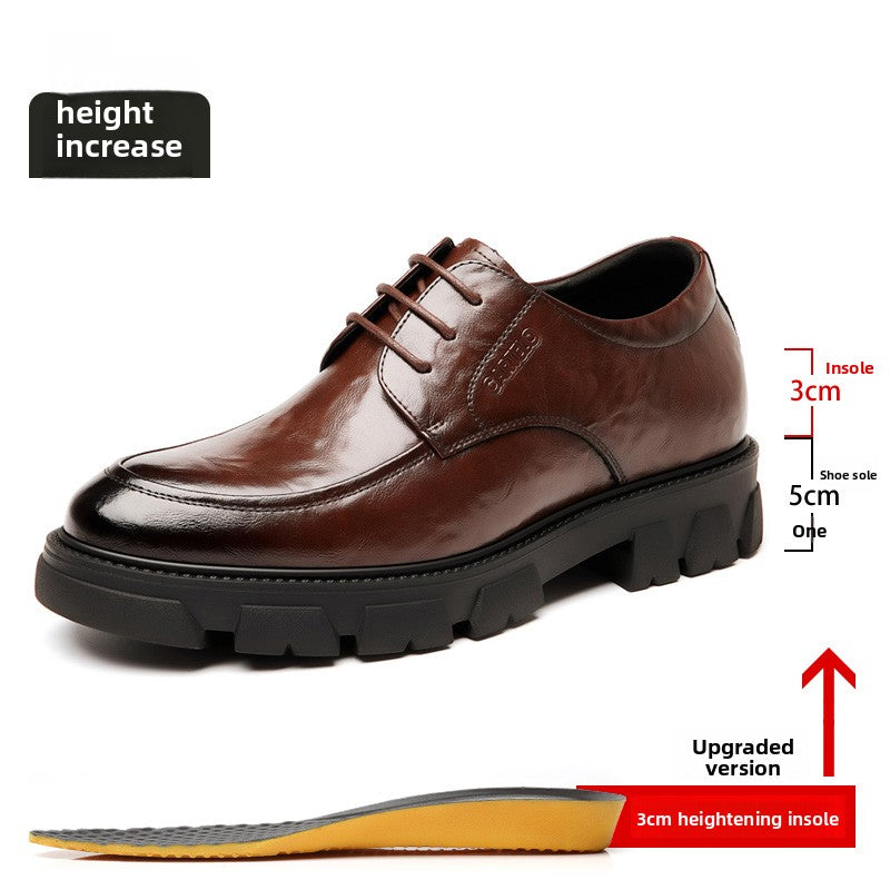 Crocodile Genuine Leather Men's Derby Shoes