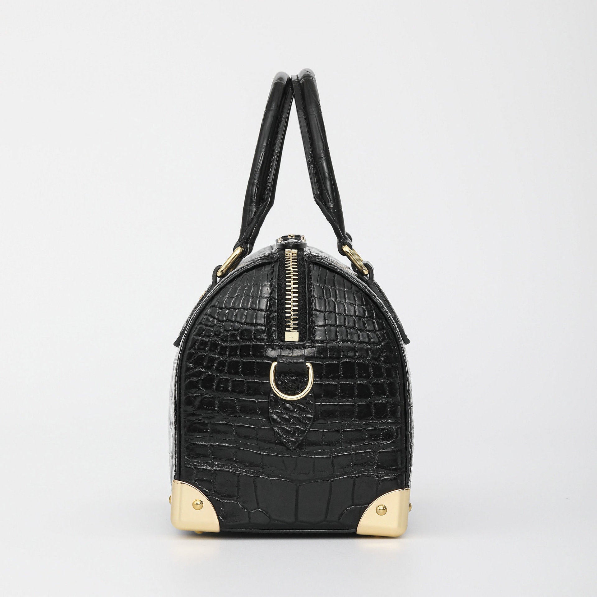 Crocodile Leather Women Shoulder Handbag