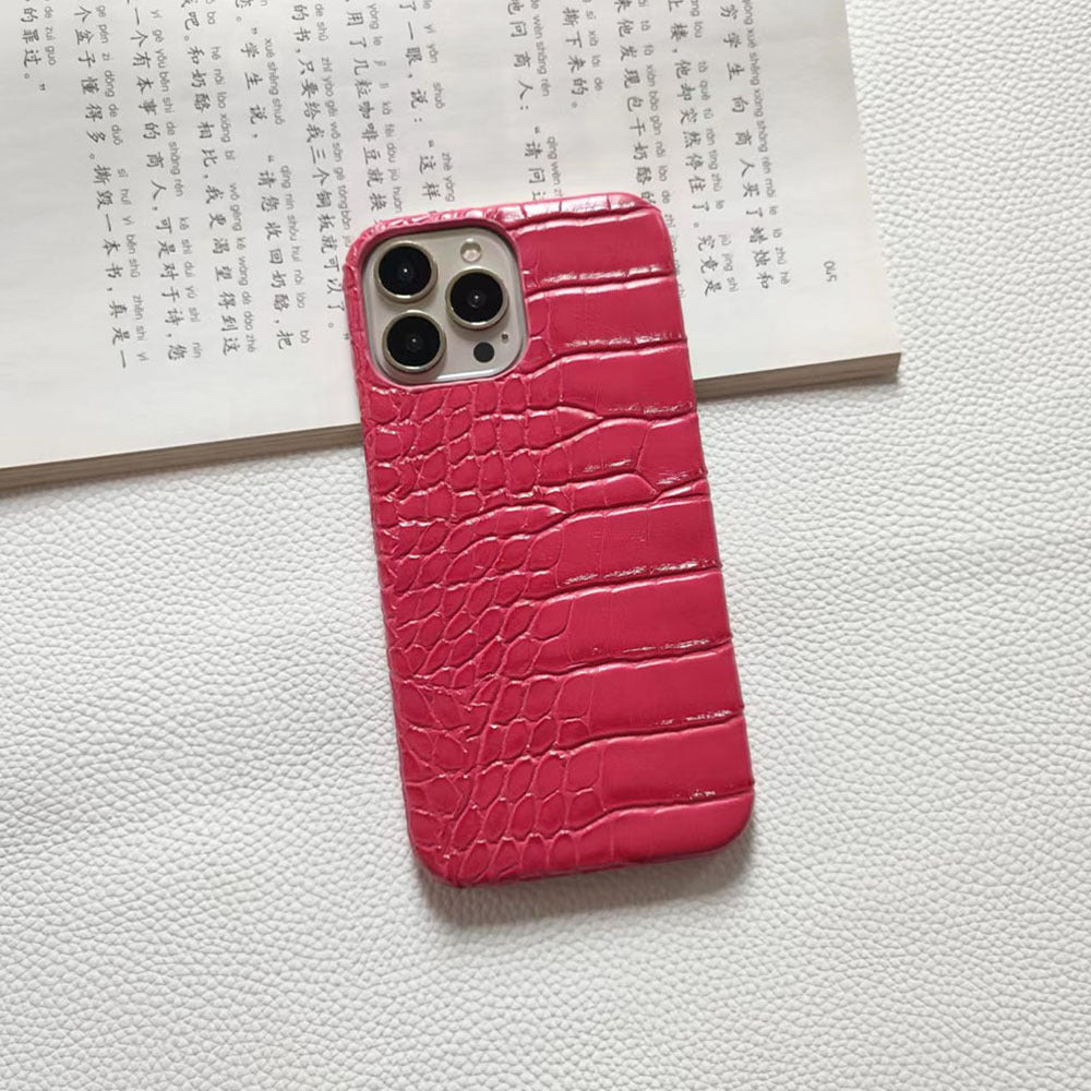 Crocodile-pattern iPhone case