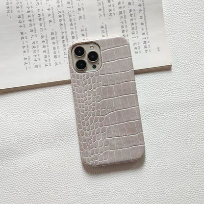 Crocodile-pattern iPhone case
