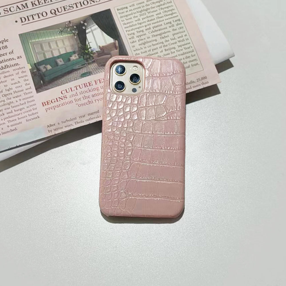 Crocodile-pattern iPhone case