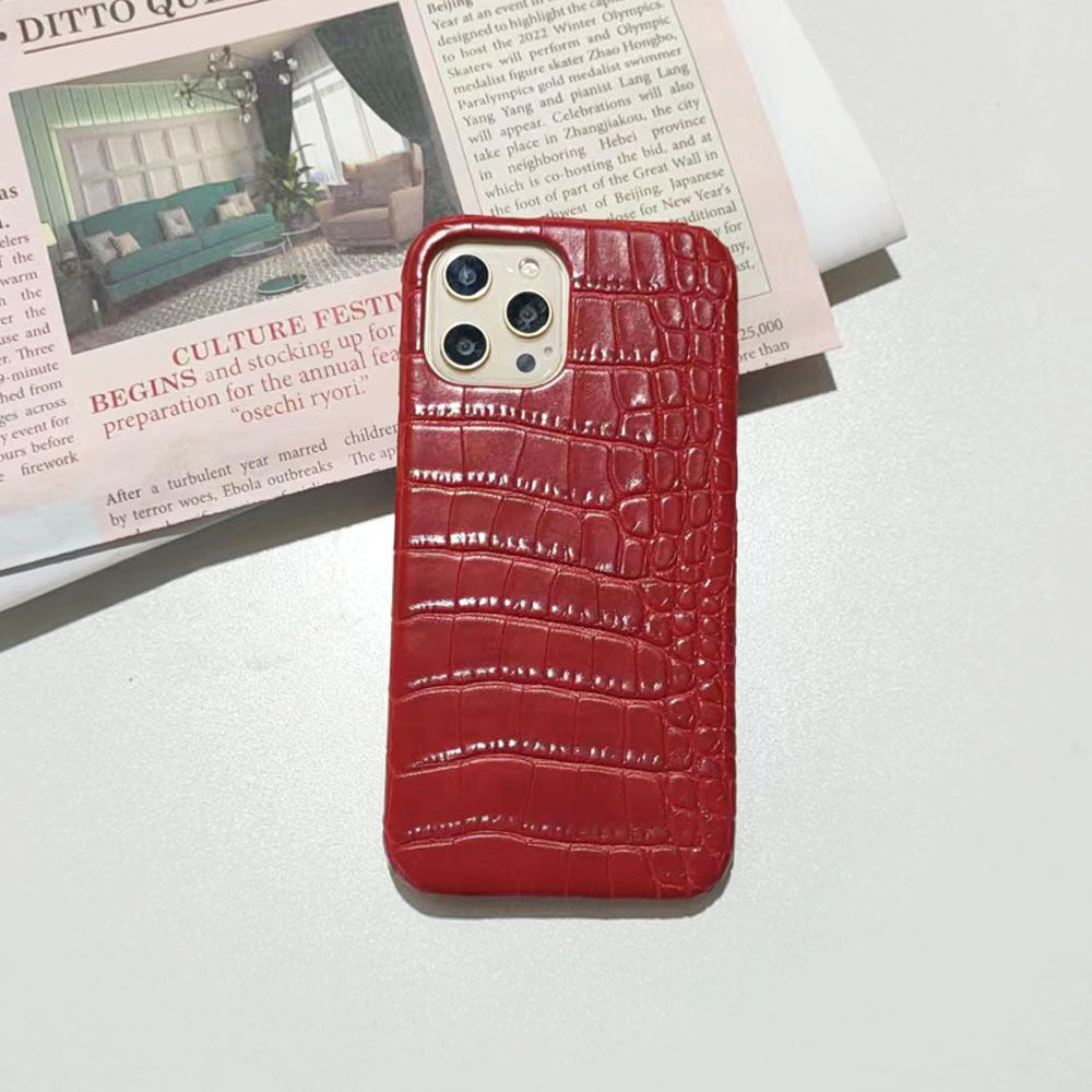 Crocodile-pattern iPhone case