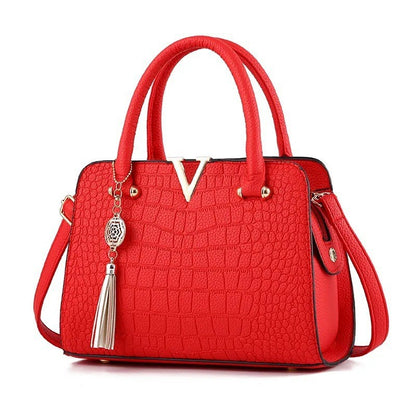 Crocodile Pattern PU Leather Handbag