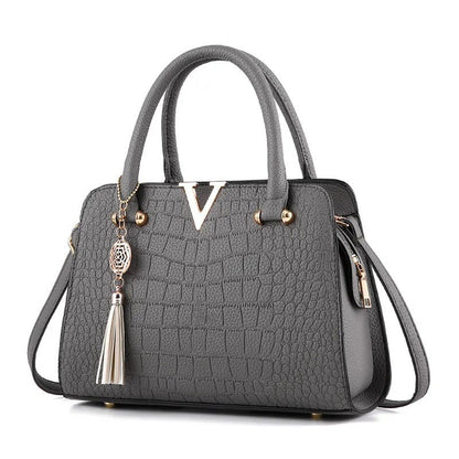 Crocodile Pattern PU Leather Handbag