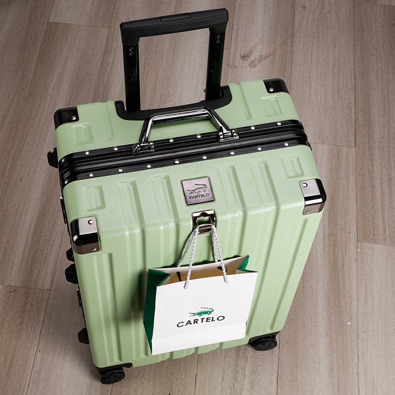 Crocodile suitcase for men and women with handle