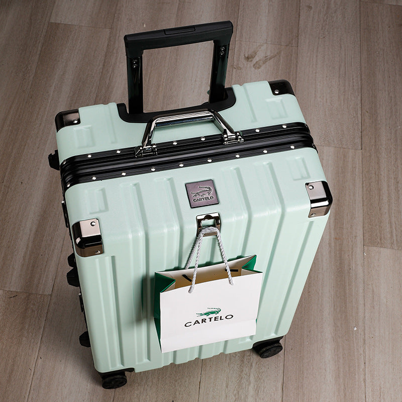Crocodile suitcase for men and women with handle