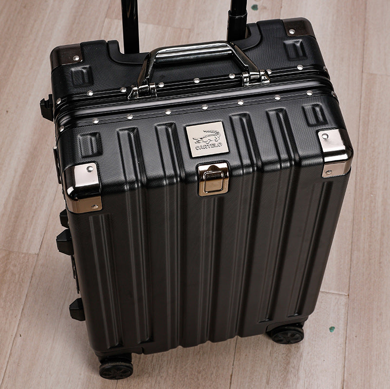 Crocodile suitcase for men and women with handle