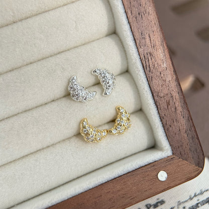 Croissant ear studs