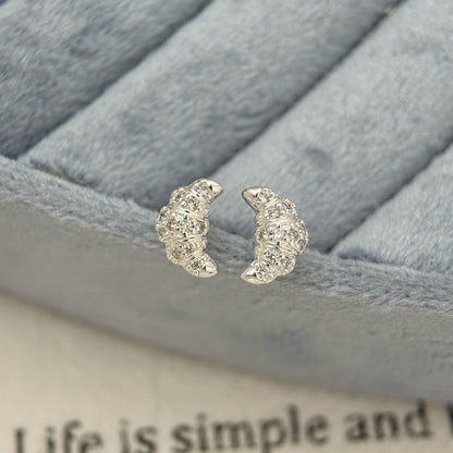 Croissant ear studs