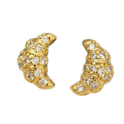 Croissant ear studs
