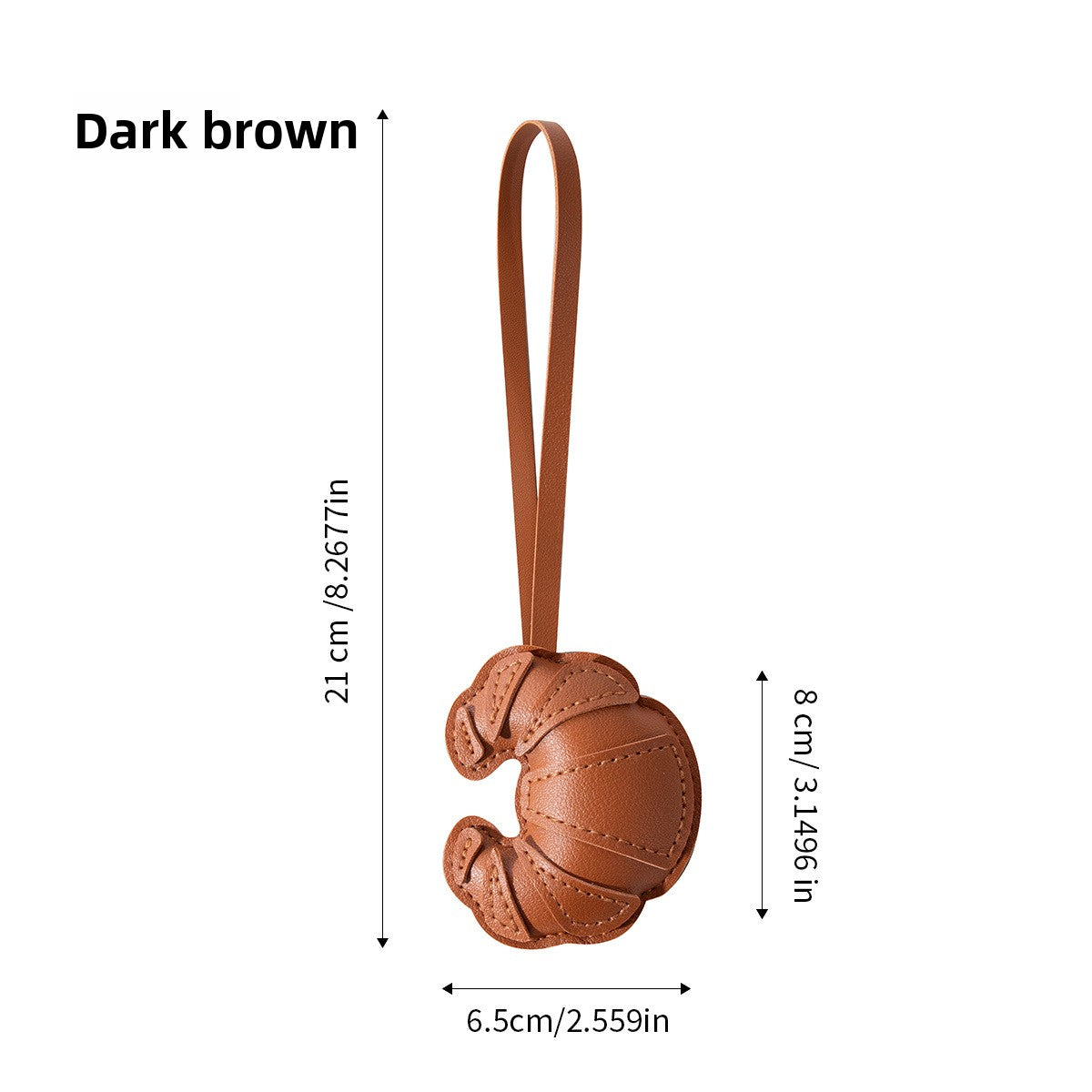 Croissant keychain