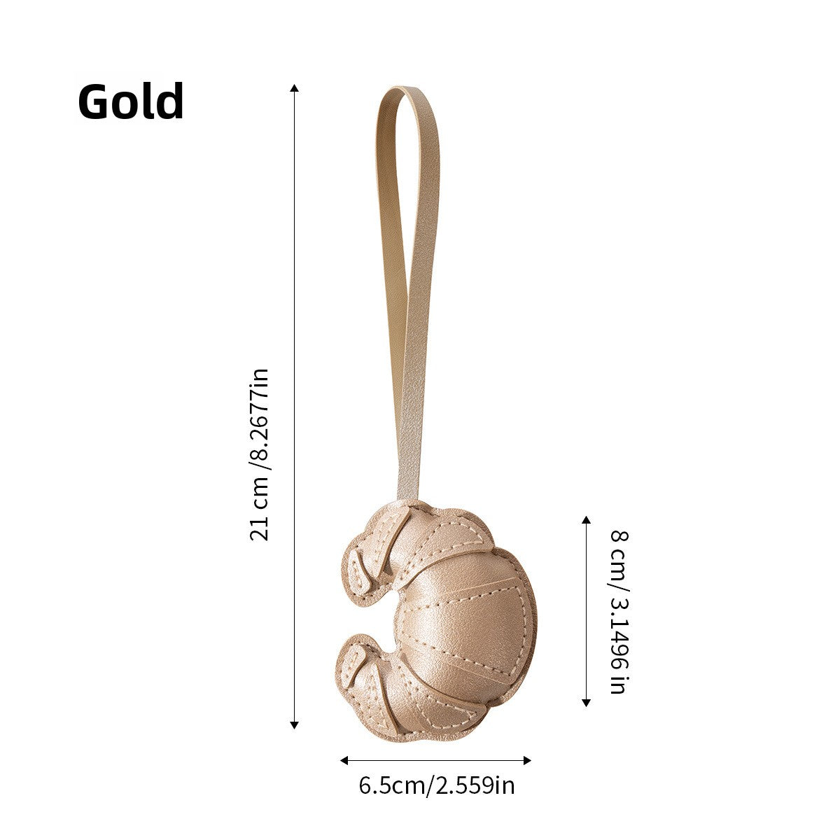 Croissant keychain