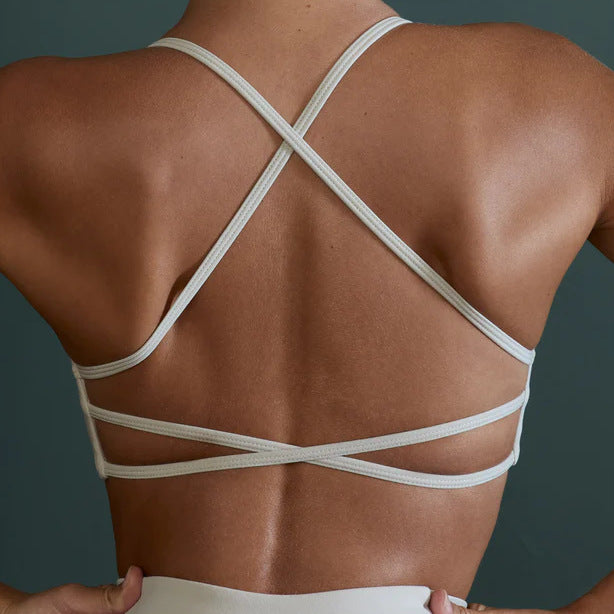 Cross Back Yoga Bra Fitness Top