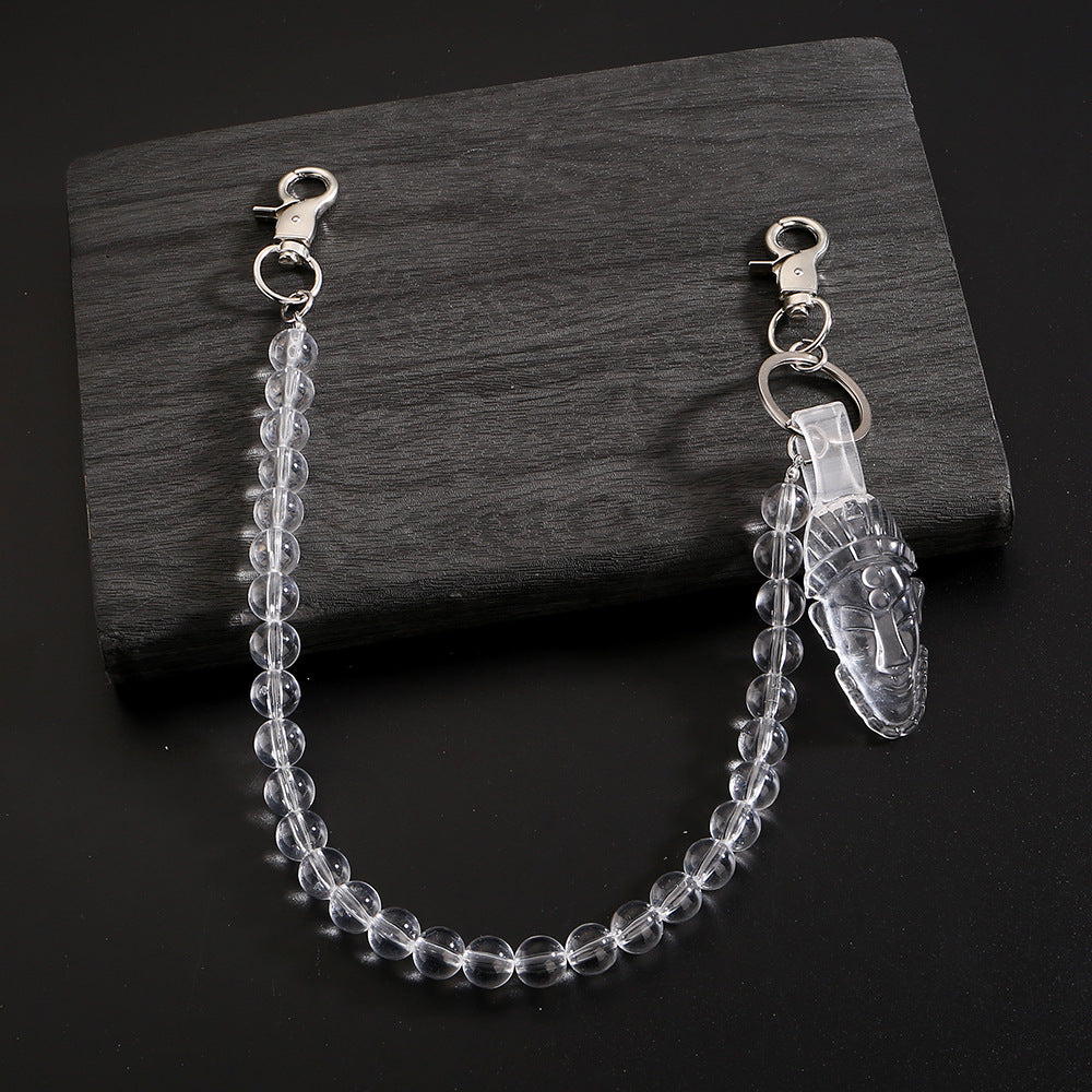 Cross-Border Alternative Transparent Cross Chain Pants Anchor Dark Hip-Hop Japanese Trendy Waist Chain Versatile Men
