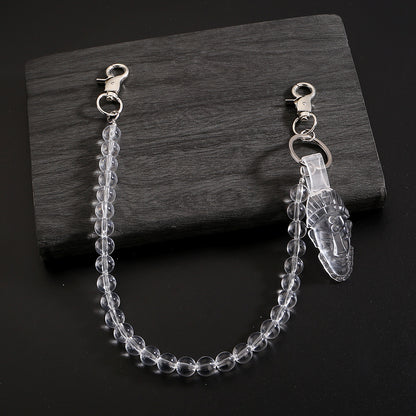 Cross-Border Alternative Transparent Cross Chain Pants Anchor Dark Hip-Hop Japanese Trendy Waist Chain Versatile Men