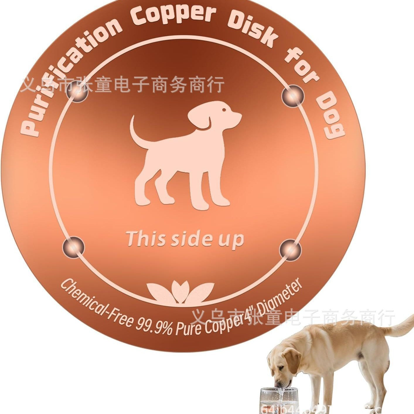 Cross-Border Amazon New Product Bird Bath Disk Bird Pool Cleaner Copper Disc