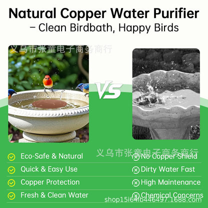 Cross-Border Amazon New Product Bird Bath Disk Bird Pool Cleaner Copper Disc
