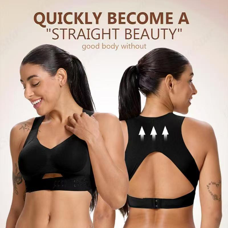 Cross-Border Beauty Back Bra, Corrective, Soft, Breathable, Large Size Underwear, Push-Up, Anti-Sagging, Lifting and Shaping Sports Bra for Women