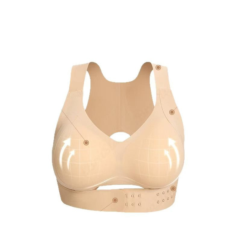 Cross-Border Beauty Back Bra, Corrective, Soft, Breathable, Large Size Underwear, Push-Up, Anti-Sagging, Lifting and Shaping Sports Bra for Women