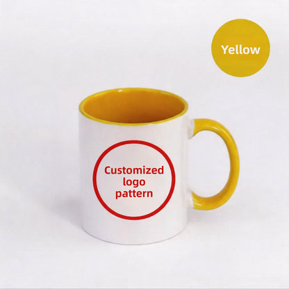 Cross-Border Ceramic Mug Coffee Cup Custom Photo Pattern Text DIY Cup Printed Logo Household Water Cup