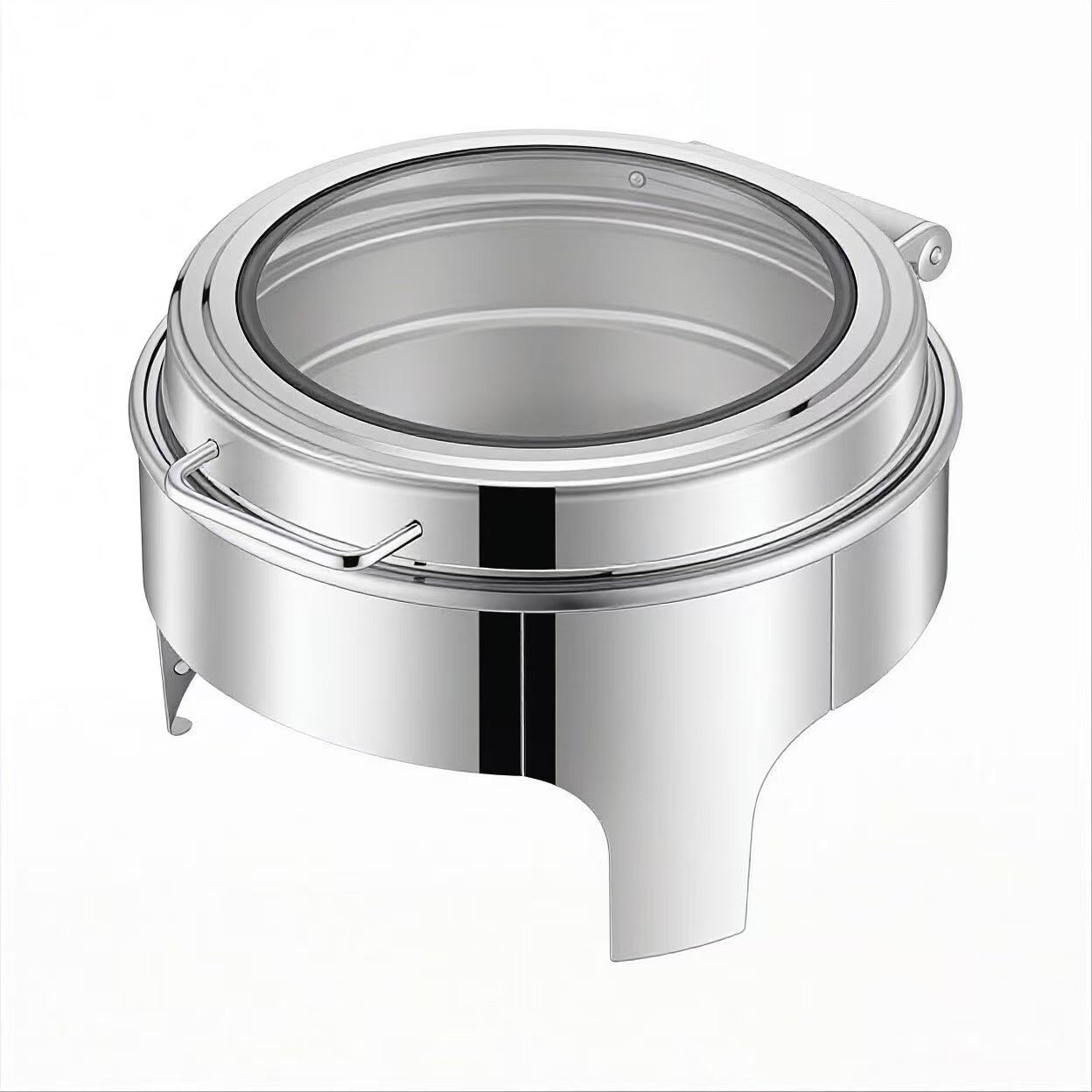 Cross-Border Commercial Buffet Stove with Visible Stainless Steel Heating and Flip-Top Insulation, Suitable for Restaurants and Hotels, Hydraulic Breakfast Buffet Stove