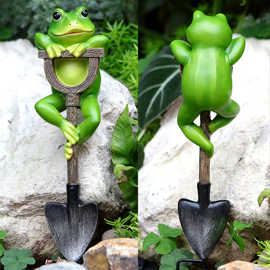 Cross-Border Creative Frog, Rabbit, Turtle, Gnome Shovel Outdoor Garden Flower Pot Decoration Craft Ornament