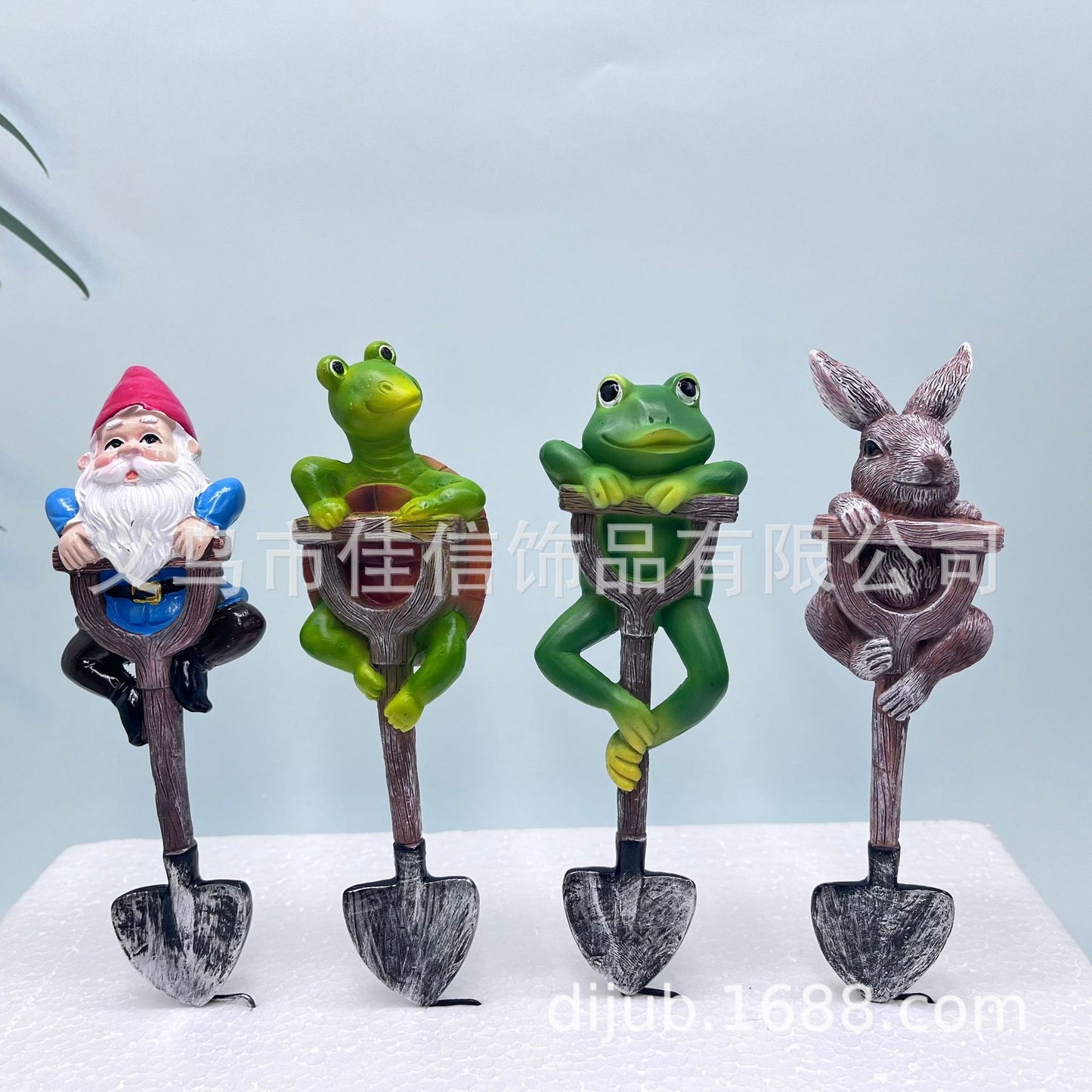Cross-Border Creative Frog, Rabbit, Turtle, Gnome Shovel Outdoor Garden Flower Pot Decoration Craft Ornament