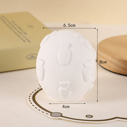 Cross Border Easter Chick Rabbit Egg 3D Plaster Doll Rabbit Storage Can Children DIY Colour
