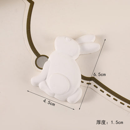 Cross Border Easter Chick Rabbit Egg 3D Plaster Doll Rabbit Storage Can Children DIY Colour