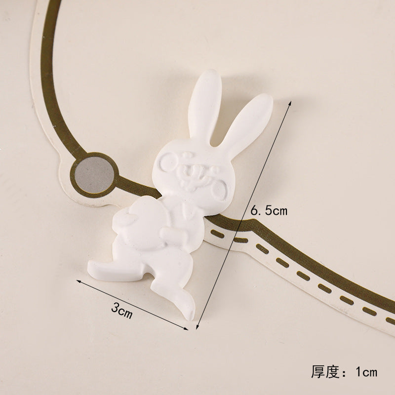 Cross Border Easter Chick Rabbit Egg 3D Plaster Doll Rabbit Storage Can Children DIY Colour