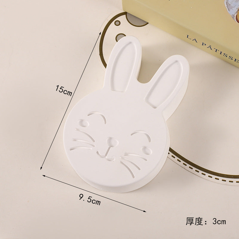 Cross Border Easter Chick Rabbit Egg 3D Plaster Doll Rabbit Storage Can Children DIY Colour