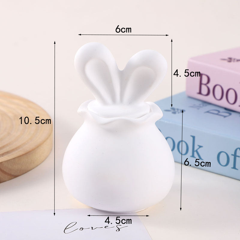 Cross Border Easter Chick Rabbit Egg 3D Plaster Doll Rabbit Storage Can Children DIY Colour