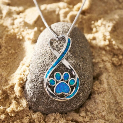 Cross-border Explosions Opal Hawaiian Style Cat's Claw Pendant Woolen Chain Opal Necklace
