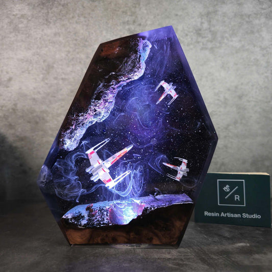 Cross-Border Galaxy Resin Lamp Star Wars Resin Lamp
