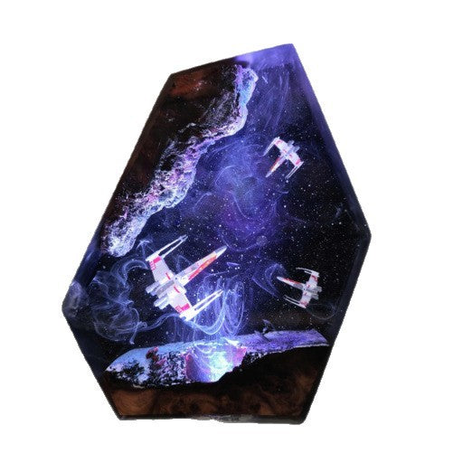 Cross-Border Galaxy Resin Lamp Star Wars Resin Lamp