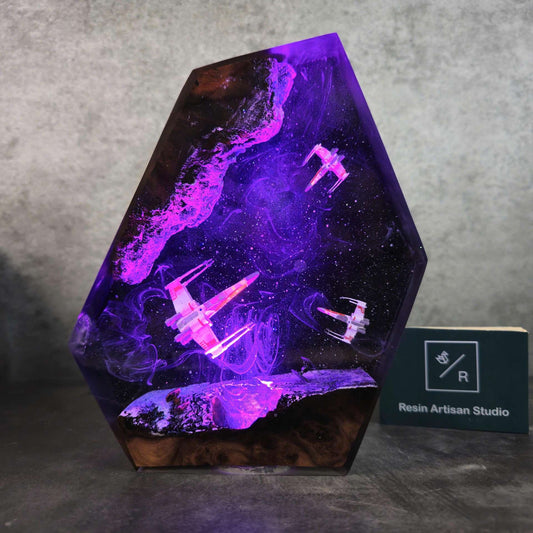 Cross-Border Galaxy Resin Lamp Star Wars Resin Lamp