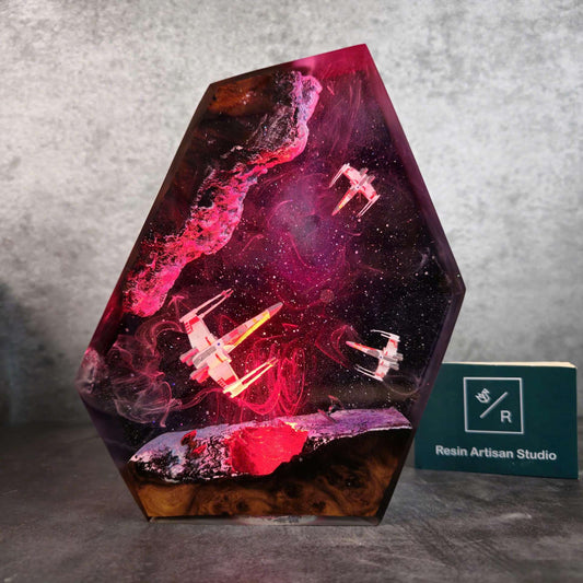 Cross-Border Galaxy Resin Lamp Star Wars Resin Lamp