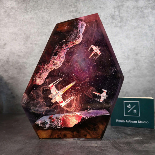 Cross-Border Galaxy Resin Lamp Star Wars Resin Lamp