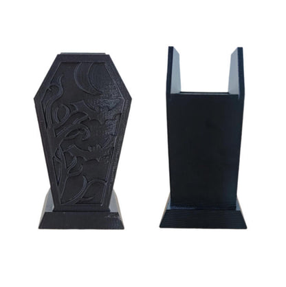 Cross-Border Gothic Coffin-Shaped Spider Web Makeup Brush Holder Bedroom Dresser Decoration Ornaments Creative Ornaments