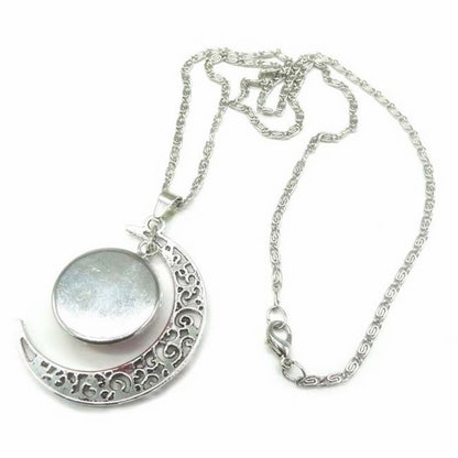 Cross-Border Hot Selling 12 Constellation Necklace Twelve Zodiac Signs Time Gem Moon Glass Pendant European and American Necklace Wholesale