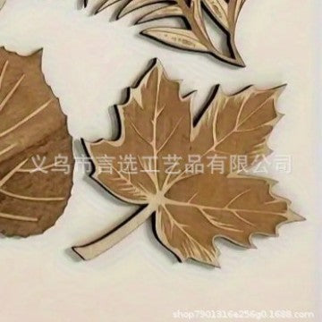 Cross-Border Hot-Selling Simulated Wooden Monstera Leaf Coasters Tropical Party Placemats Home Decoration Coasters Coffee Mats