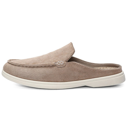 Cross-Border Hot-Selling Slip-On Suede Loafers, Slip-On Lazy Shoes, Casual Shoes, Fashionable Beanie Shoes for Men