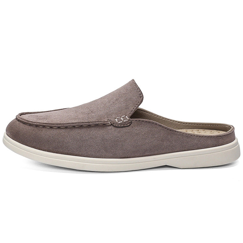 Cross-Border Hot-Selling Slip-On Suede Loafers, Slip-On Lazy Shoes, Casual Shoes, Fashionable Beanie Shoes for Men