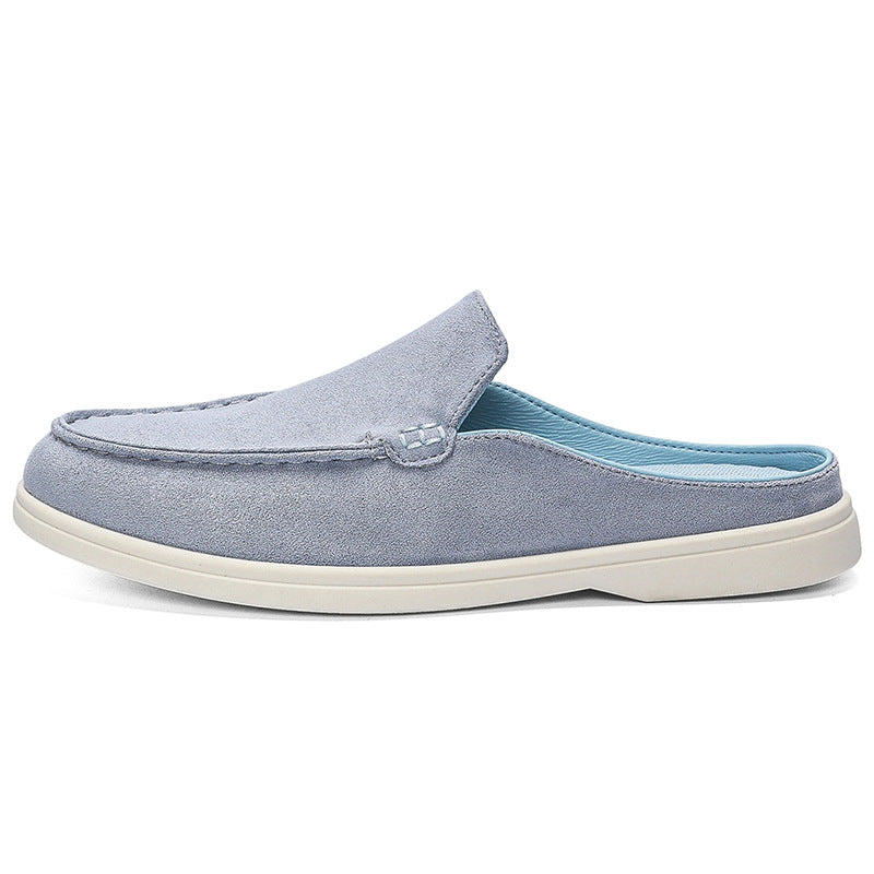 Cross-Border Hot-Selling Slip-On Suede Loafers, Slip-On Lazy Shoes, Casual Shoes, Fashionable Beanie Shoes for Men