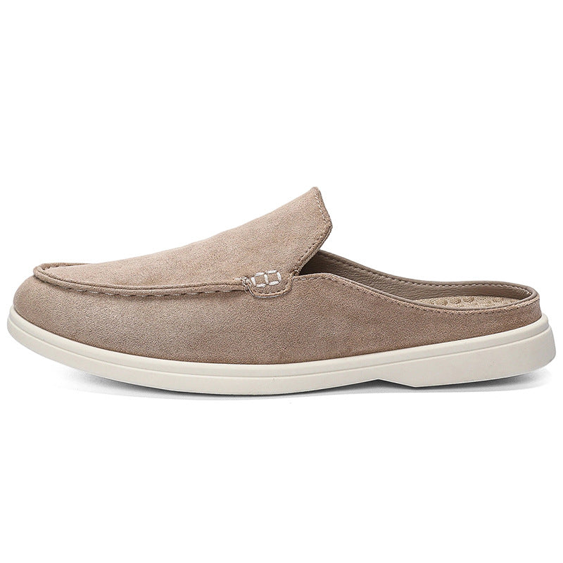 Cross-Border Hot-Selling Slip-On Suede Loafers, Slip-On Lazy Shoes, Casual Shoes, Fashionable Beanie Shoes for Men