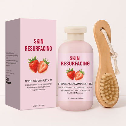 Cross-Border Hydrating, Moisturizing, Nourishing Skin Body Lotion Strawberry Moisturizer 200ml with Brush