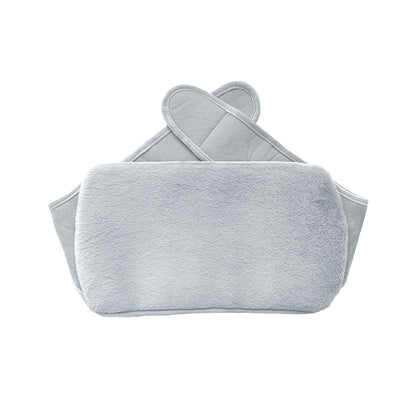 Cross-border in stock 2L water filling hot water bag imitation rabbit plush lengthened waist support filling warm belly PVC warm water bag